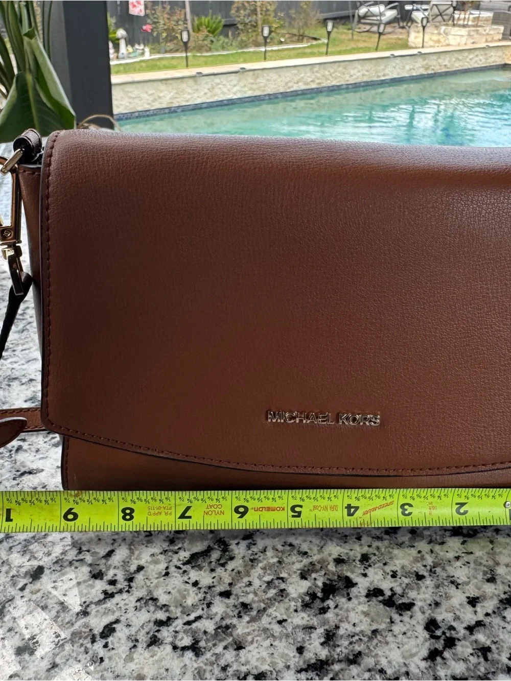 Michael Kors Brown Leather Crossbody Bag